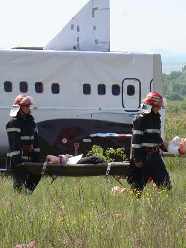 Simulare de accident aviatic (c) eMM.ro